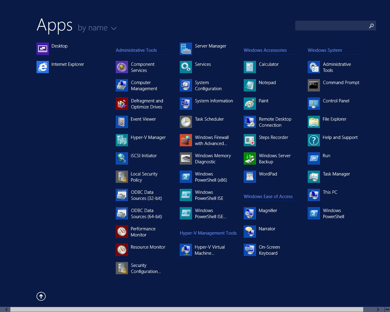 Winserver 2012 R2 Start Menu 2